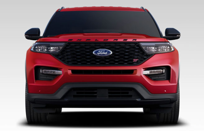 Ford Explorer red front